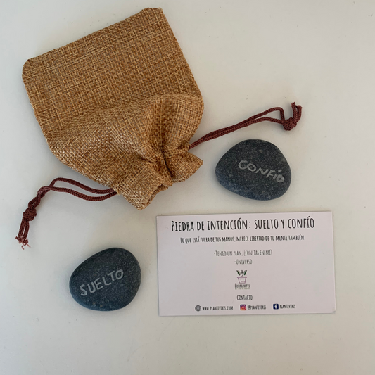 Piedra Intención: Suelto y Confío
