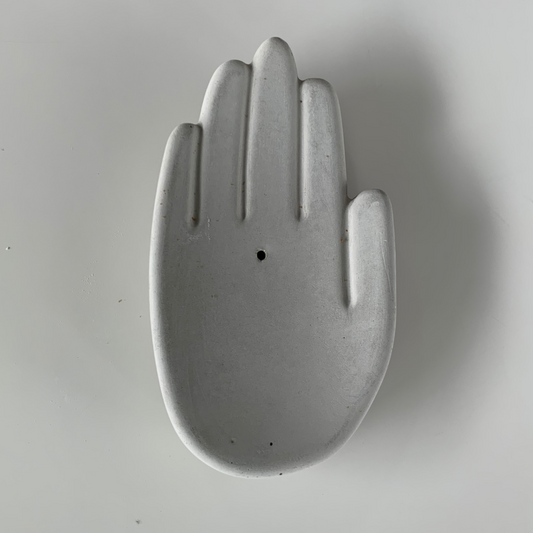 Porta Incienso Manita Gris