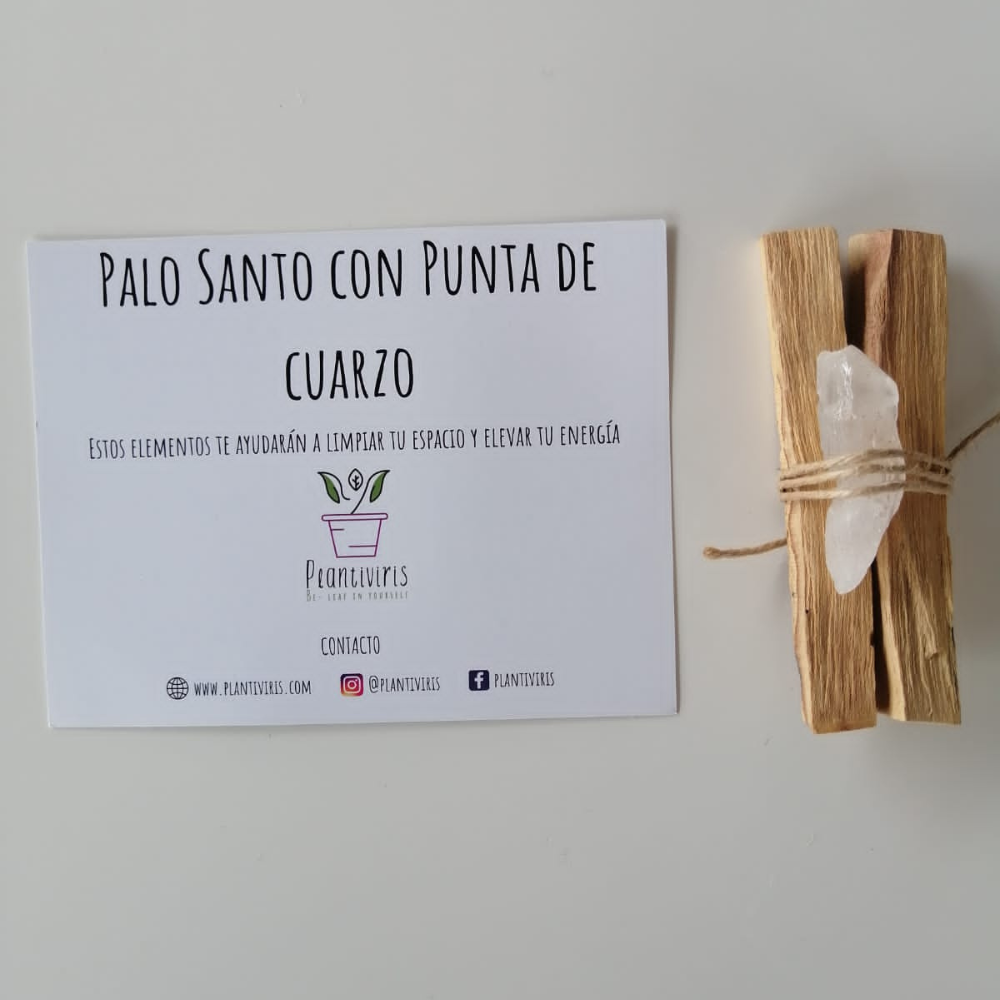 Palo Santo Con Cuarzo