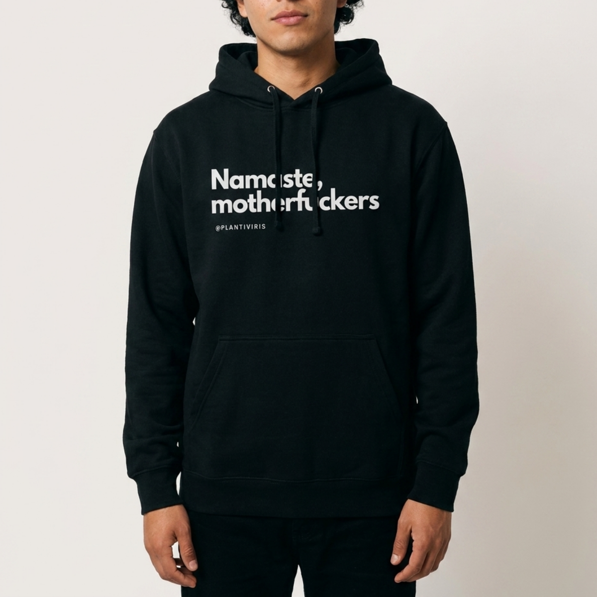 Hoodie Namaste Motherfuckers Plantiviris — presentación adicional de la prenda