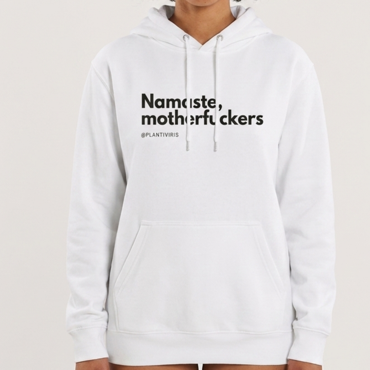 Hoodie Namaste Motherfuckers Plantiviris de corte oversize y unisex