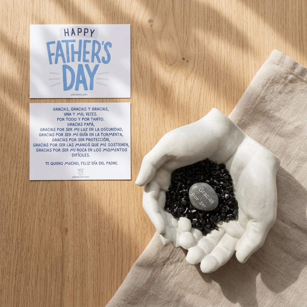 Regalo para papá Kit Padrísimo Plantiviris en caja lista para regalar con objetos simbólicos de gratitud y protección